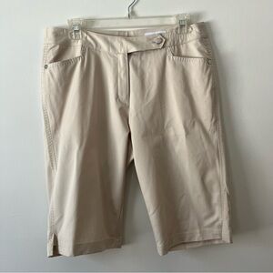 Callaway Golf Shorts Women's 8 Khaki Beige